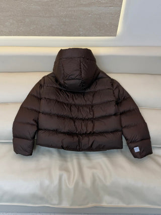 Max Mara Women's White Goose Down Hooded Jacket