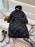 Max Women's White Goose Down Long Puffer Coat