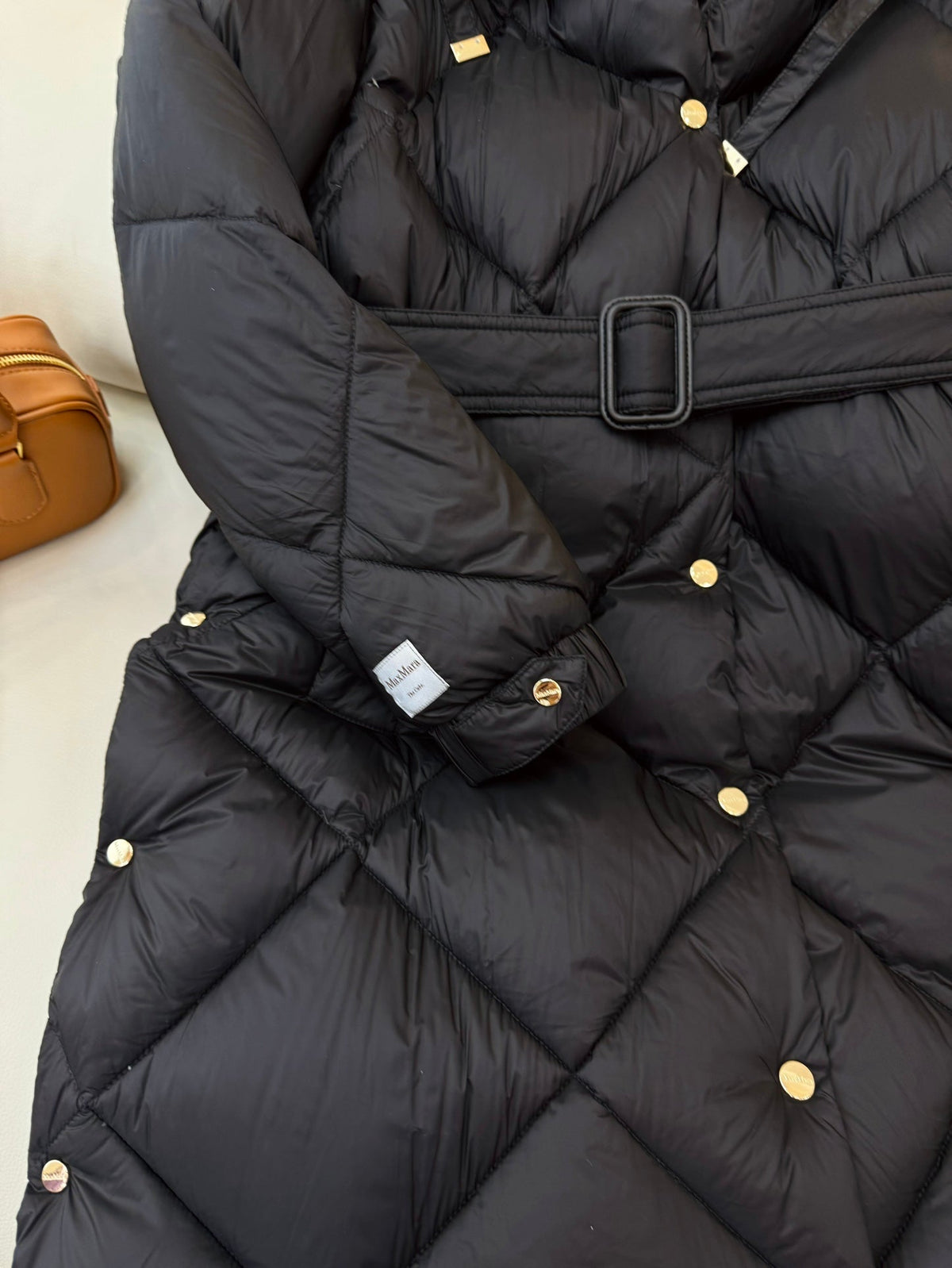Max Women's White Goose Down Long Puffer Coat