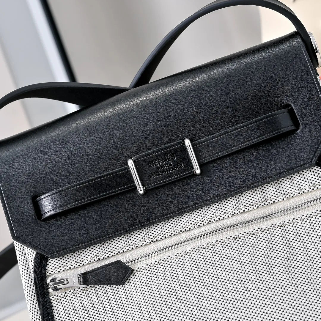 Mini Herbag 7.9 in Canvas Leather Handbag