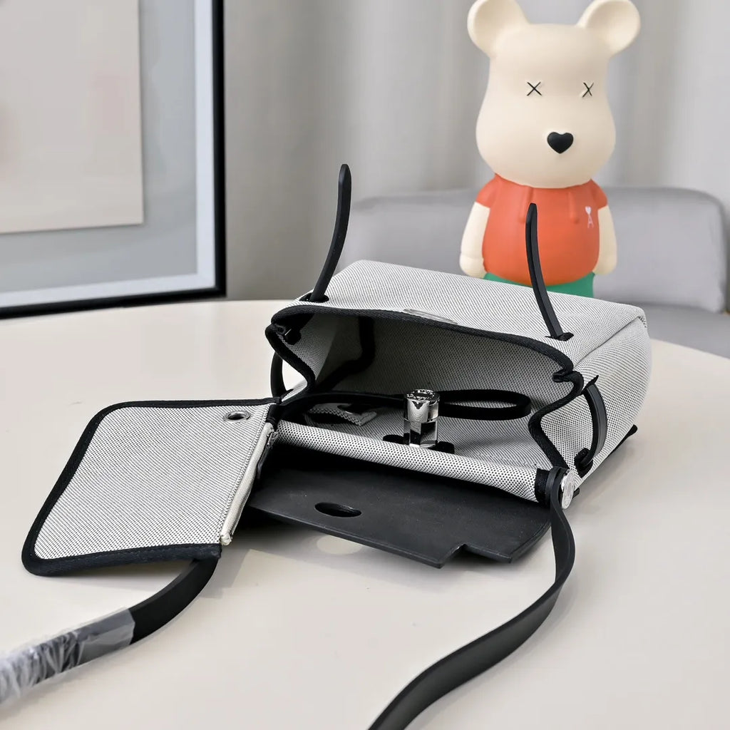 Mini Herbag 7.9 in Canvas Leather Handbag