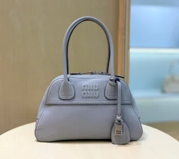 Mini Lace Gray Bowling Shoulder Bag 135365