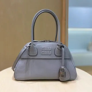 Mini Lace Gray Bowling Shoulder Bag 135365