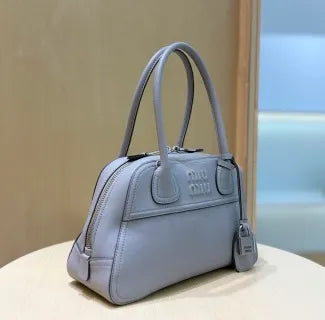 Mini Lace Gray Bowling Shoulder Bag 135365