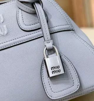 Mini Lace Gray Bowling Shoulder Bag 135365
