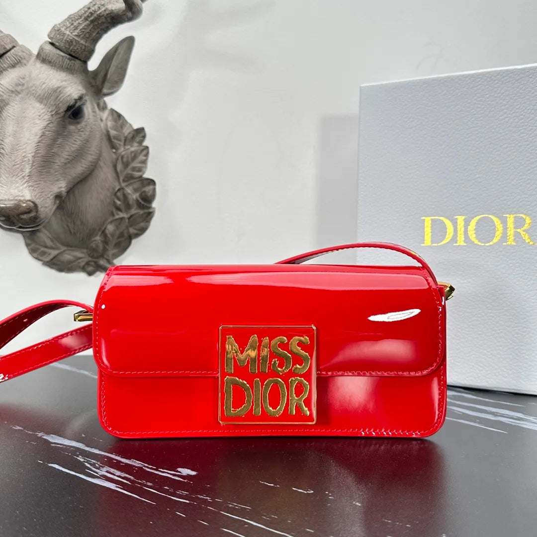 Miss Dior 8.7 in Patent Leather Handbag 1171