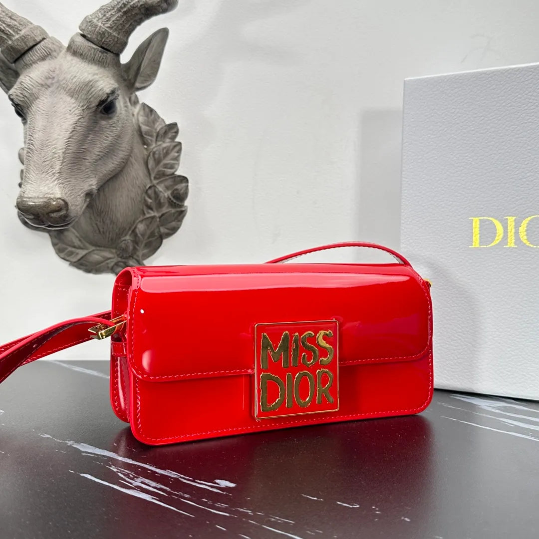 Miss Dior 8.7 in Patent Leather Handbag 1171