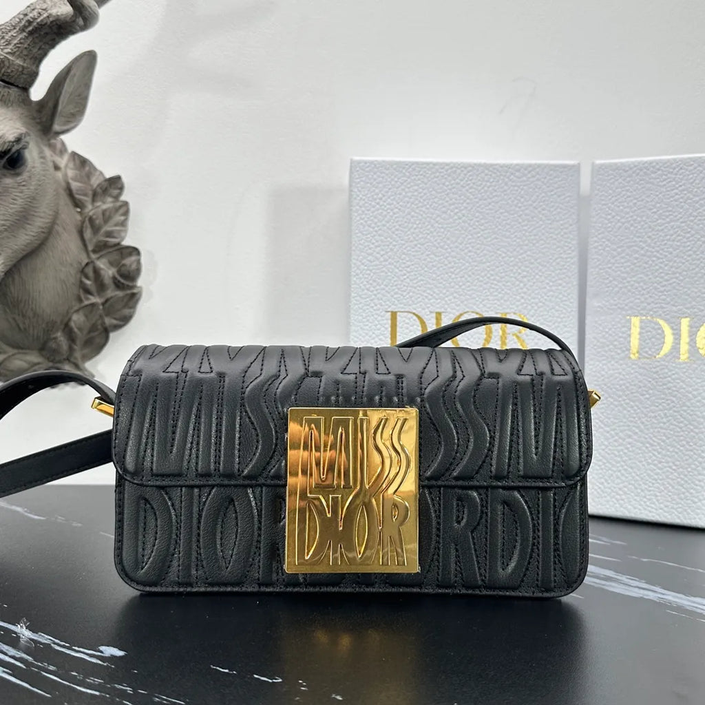 Miss Dior 8.7 in Quilted Calfskin Handbag 2610