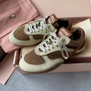 MISS MISS 26S Women's Suede Retro German Training Shoes