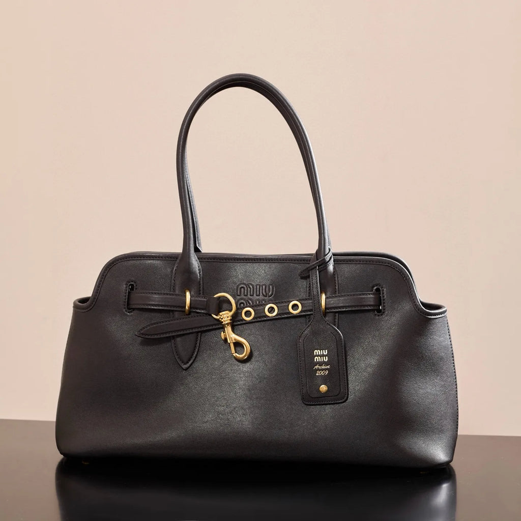 Miu Miu Sheepskin Leather 17.3 in Handbag 5BG310M1580