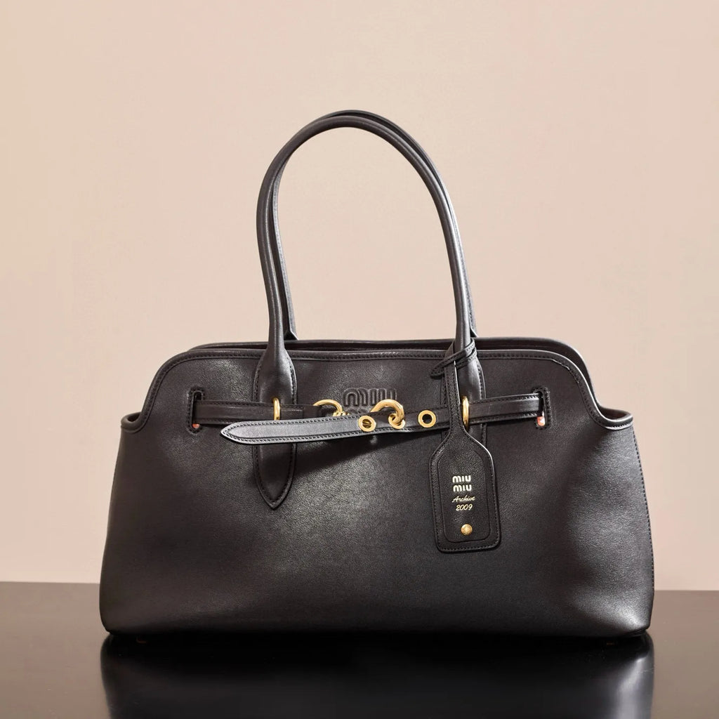Miu Miu Sheepskin Leather 17.3 in Handbag 5BG310M1580