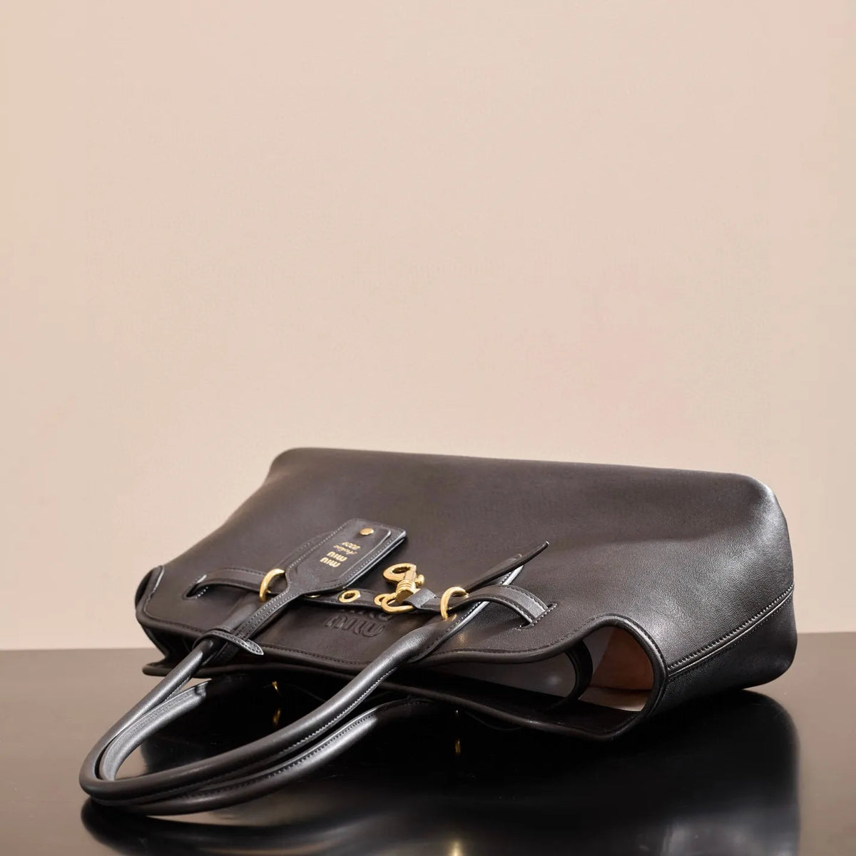 Miu Miu Sheepskin Leather 17.3 in Handbag 5BG310M1580