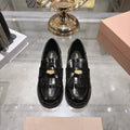 Miu Miu Women's Coin Tassel Loafers Polished Calfskin