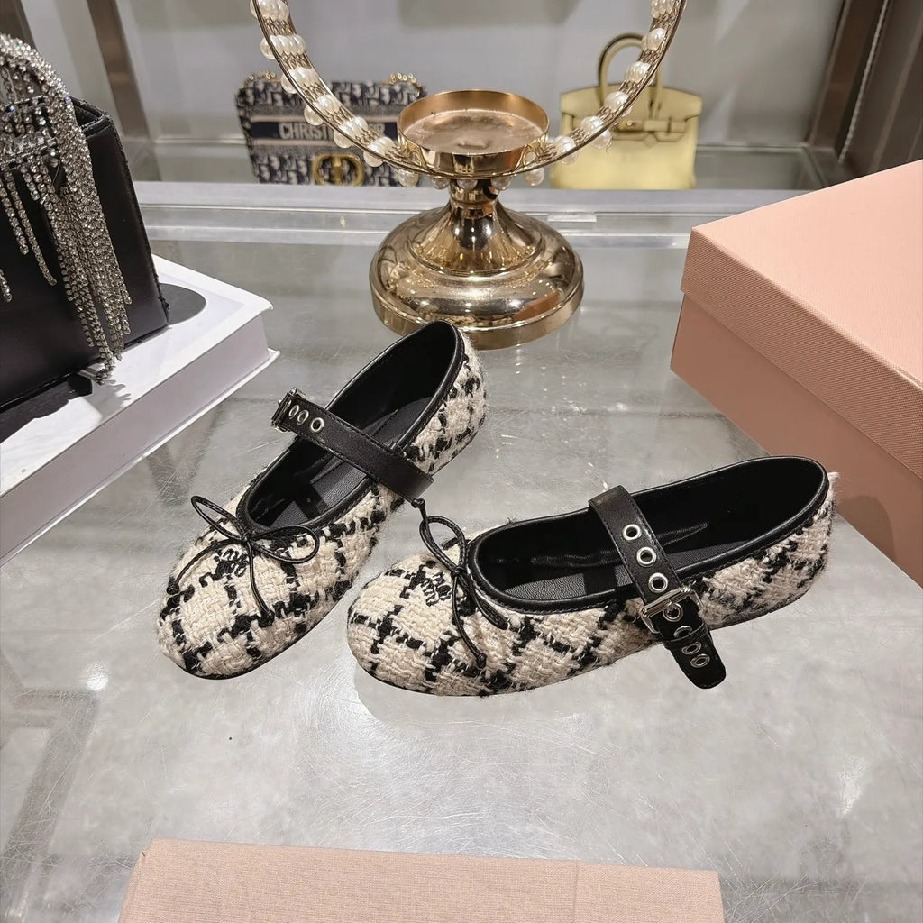 Miu Miu Women's Mary Jane Ballet Flats Rubber 2026