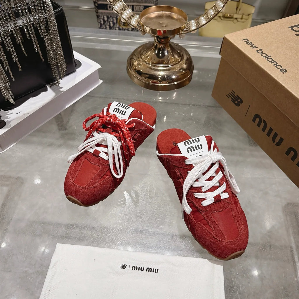 Miu Miu Women's New Balance 530 Mule Sneakers Suede 2026