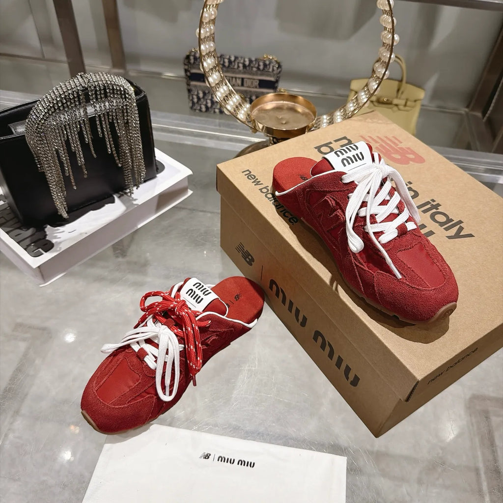 Miu Miu Women's New Balance 530 Mule Sneakers Suede 2026