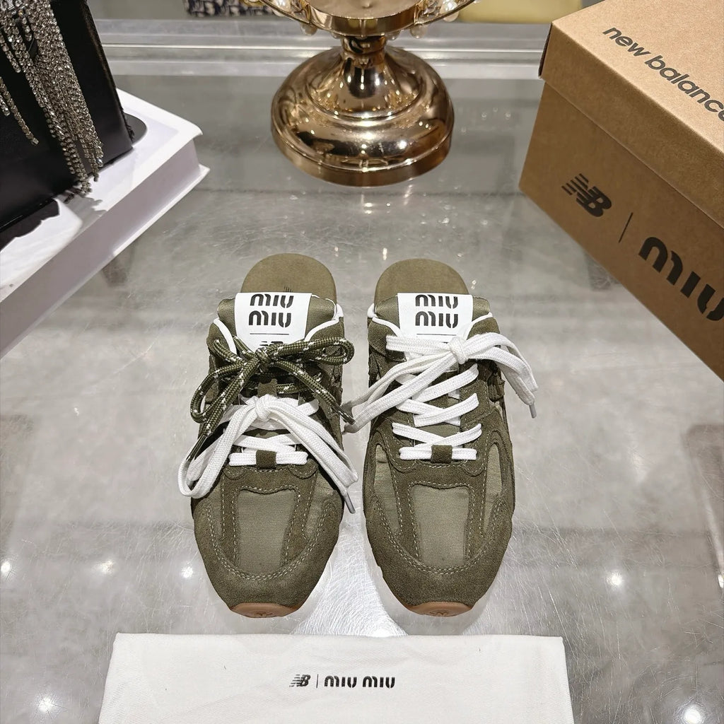 Miu Miu Women's New Balance 530 Mule Sneakers Suede TPU