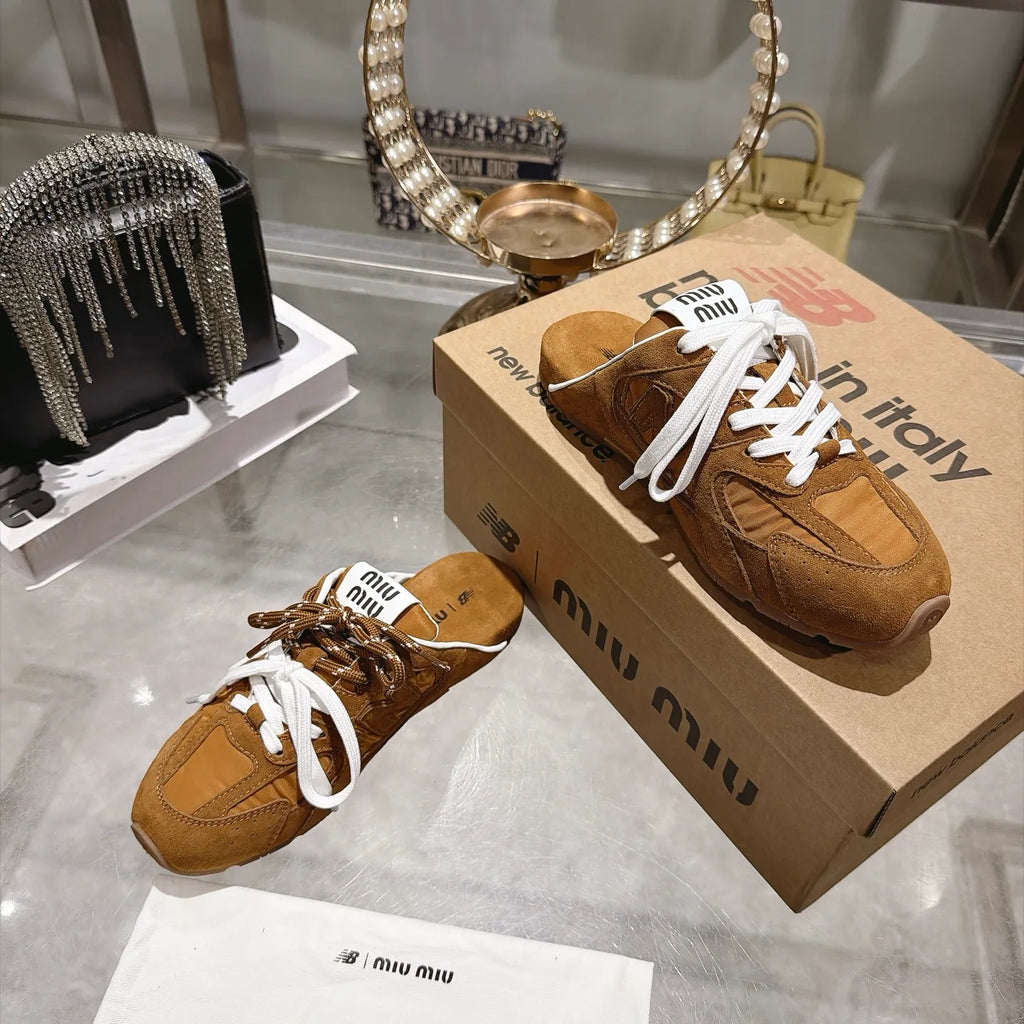 Miu Miu Women's New Balance 530 Mule Sneakers Suede TPU 2026