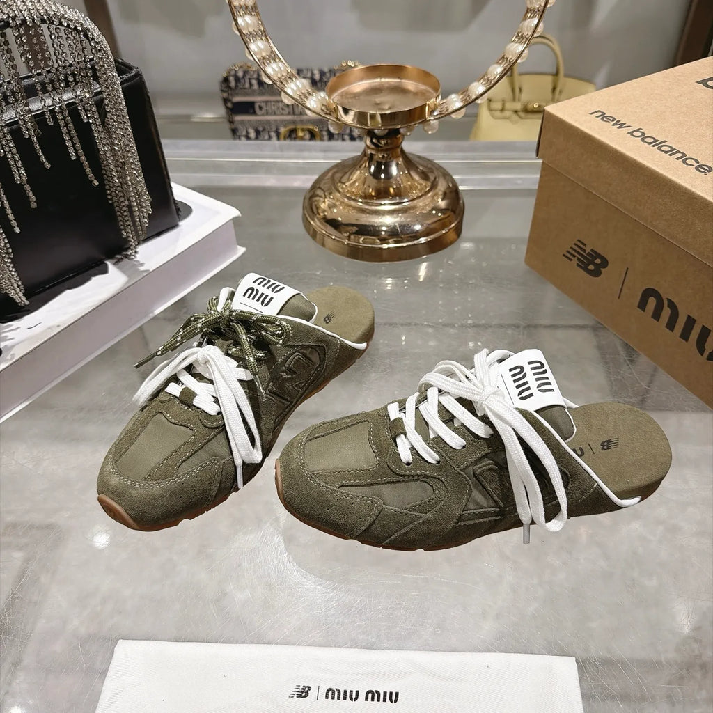 Miu Miu Women's New Balance 530 Mule Sneakers Suede TPU