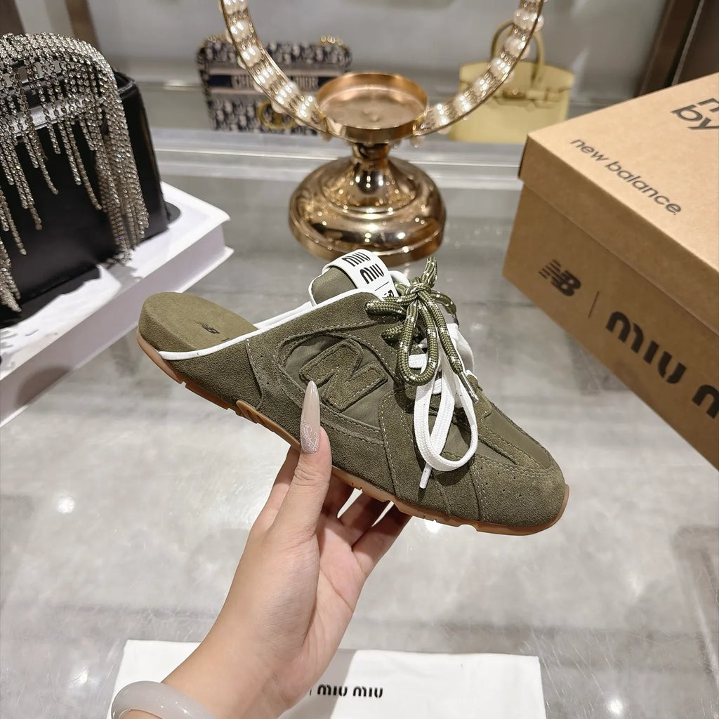 Miu Miu Women's New Balance 530 Mule Sneakers Suede TPU
