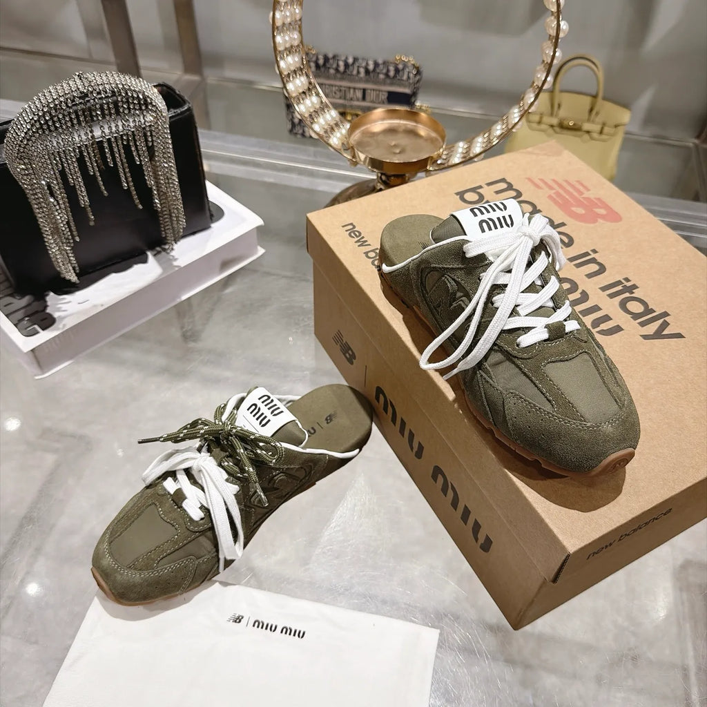 Miu Miu Women's New Balance 530 Mule Sneakers Suede TPU
