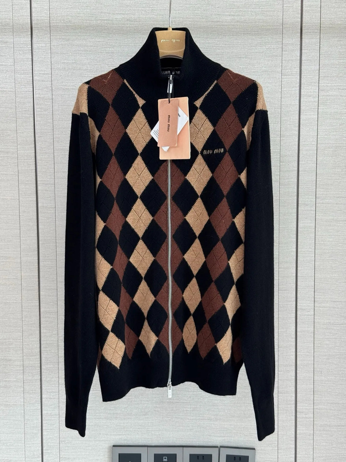 MIU Women's M Zip Cardigan