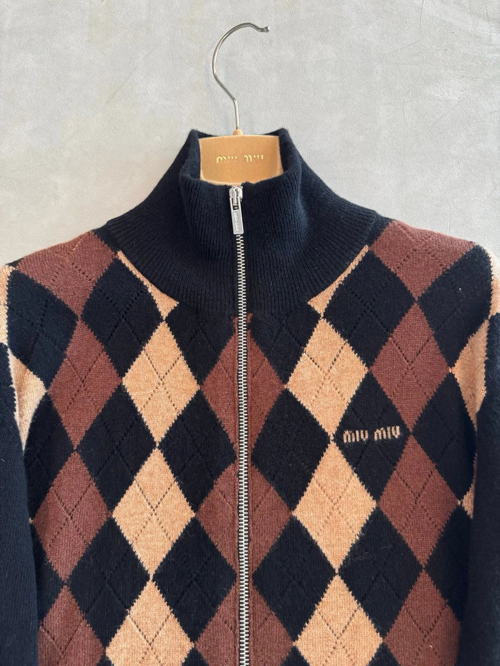 MIU Women's M Zip Cardigan