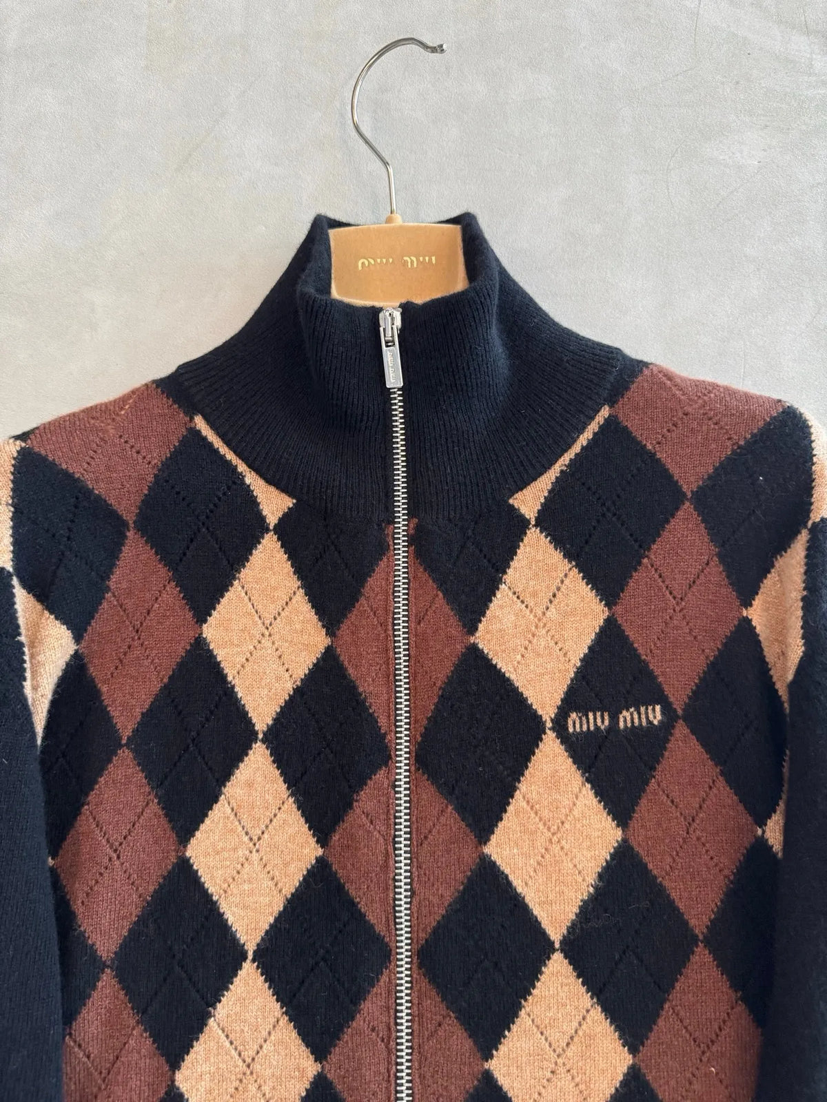 MIU Women's M Zip Cardigan