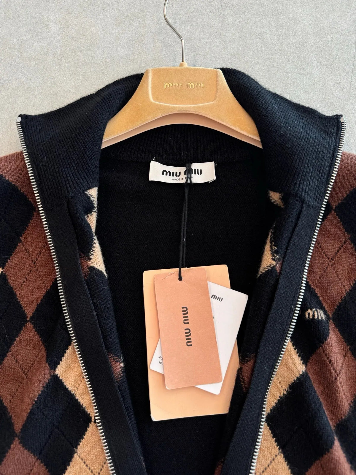 MIU Women's M Zip Cardigan