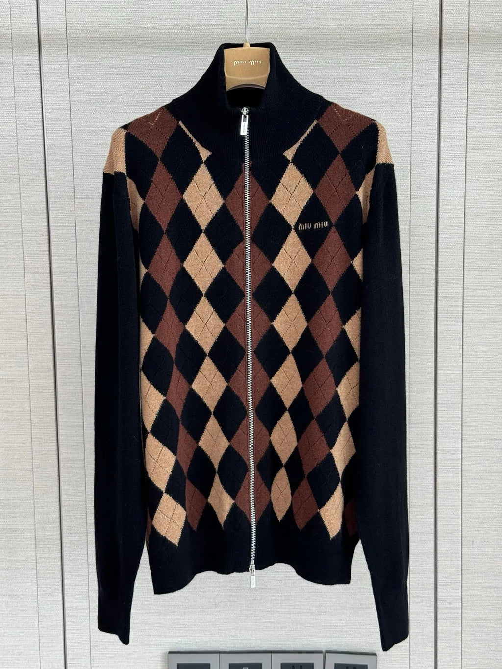 MIU Women's M Zip Cardigan