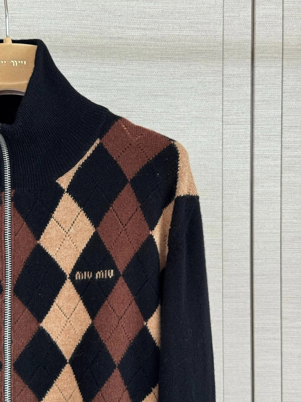MIU Women's M Zip Cardigan