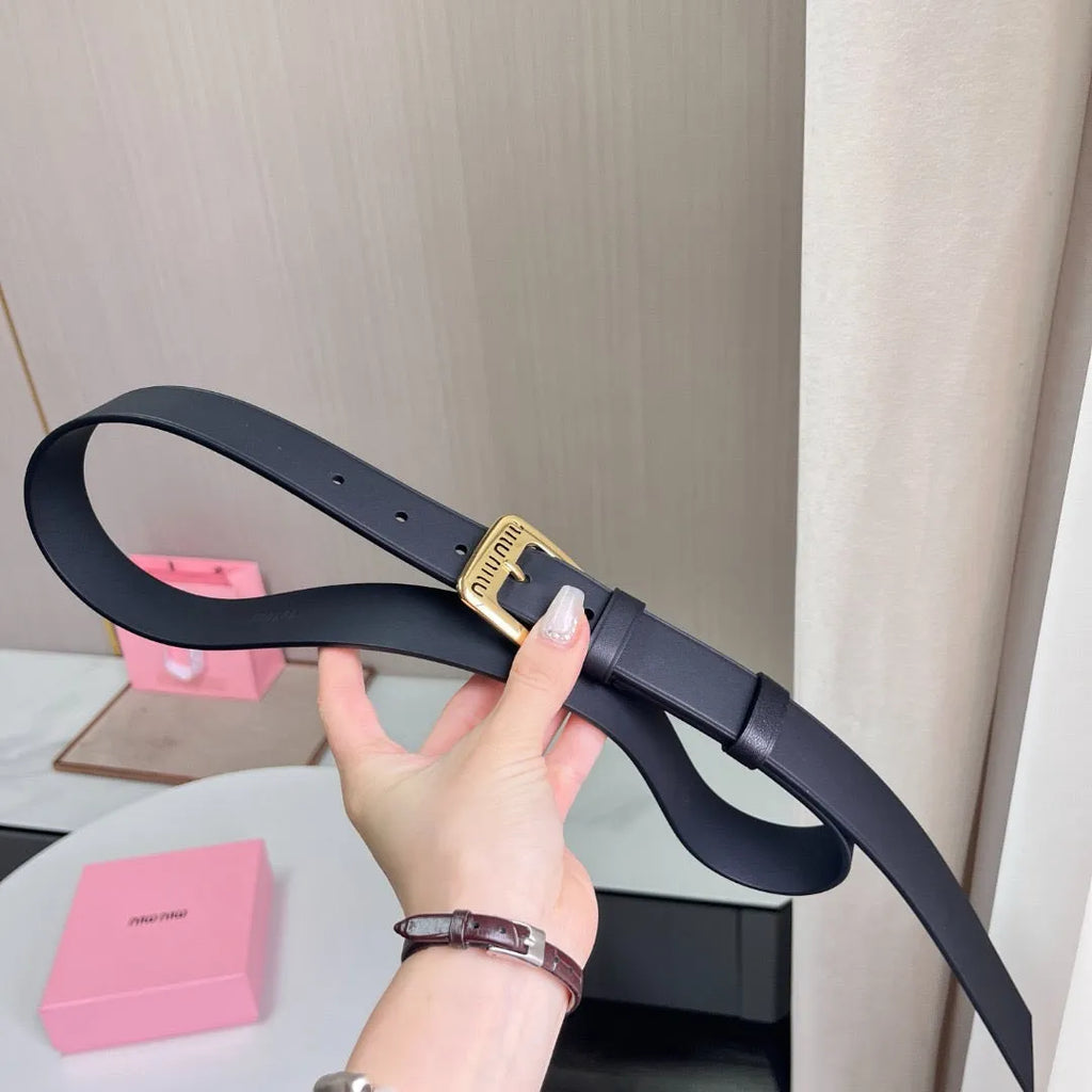 MIU Women's Miu M Belt 1.2 in