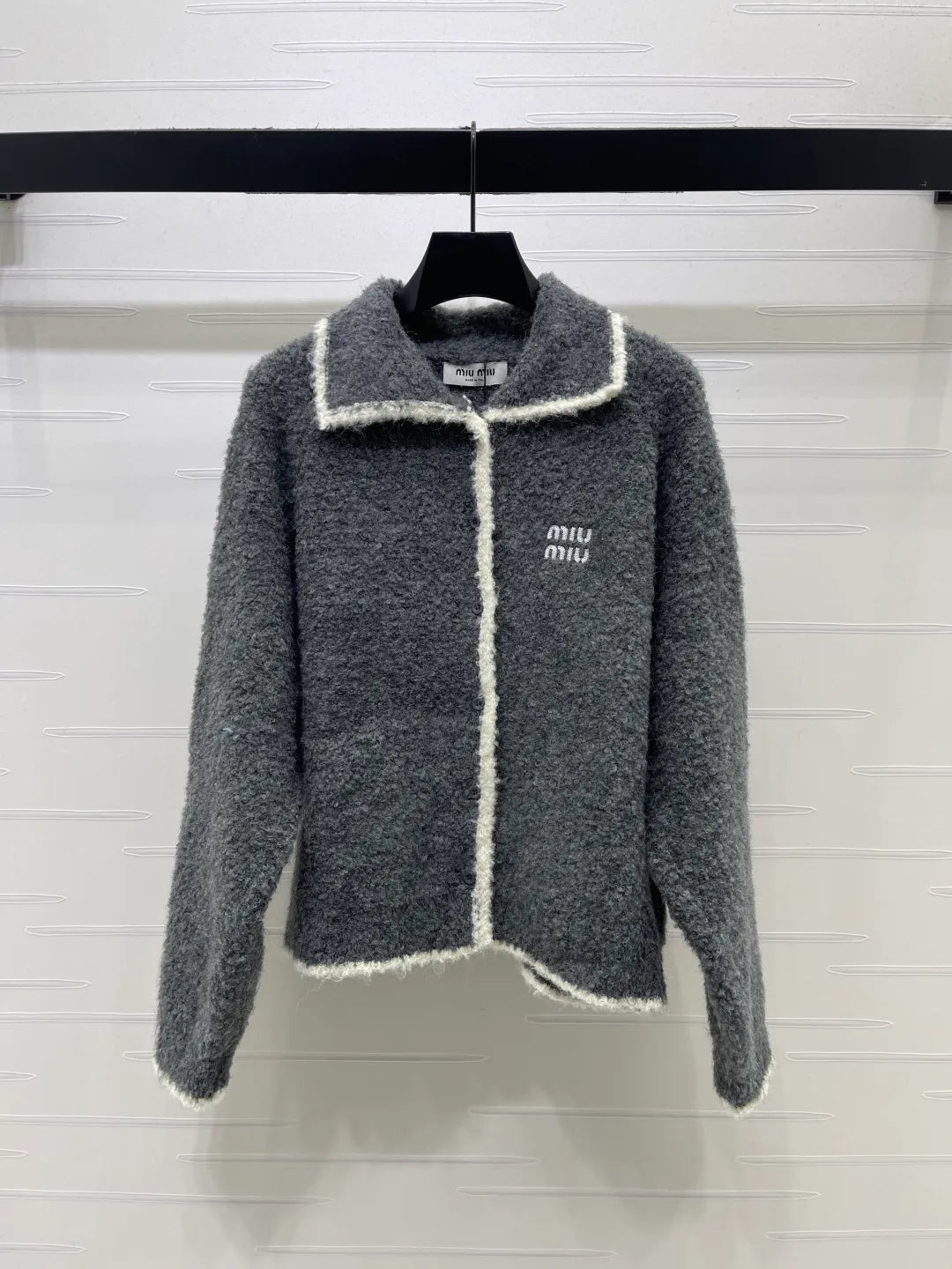 MiuMi* Women's Boucle Knit Cardigan