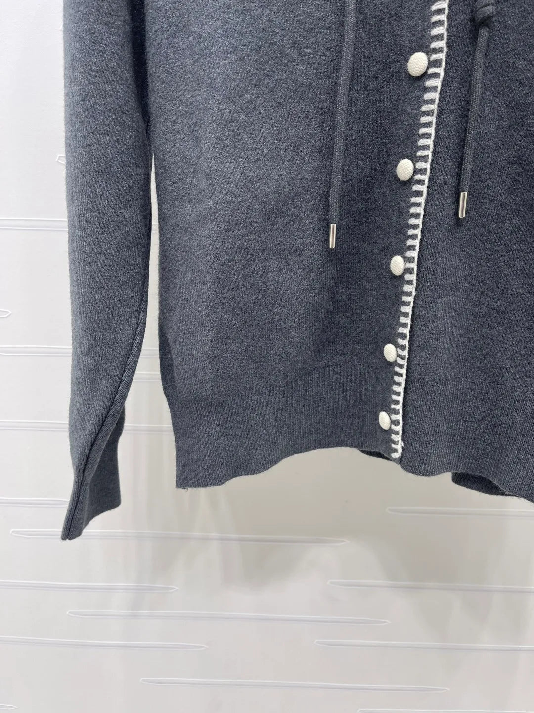 MiuMi* Women's Hooded Knit Cardigan