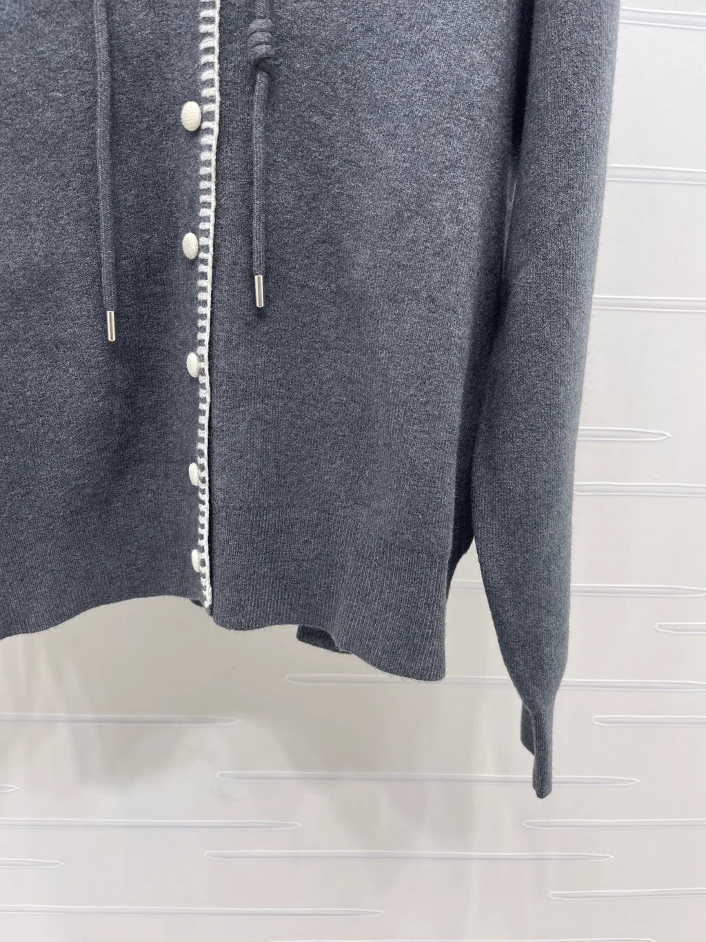 MiuMi* Women's Hooded Knit Cardigan