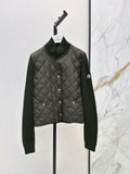 Moncler 794062 Women's Cropped Down Knit Jacket