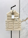 Moncler 944700460 Women's Faux Shearling Down Vest