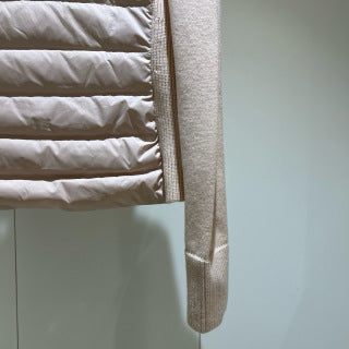 Moncler 994500430 Women's Stand Collar Down Knit Jacket