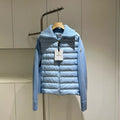 Moncler 994500430 Women's Stand Collar Down Knit Jacket