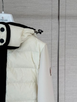 Moncler 994800470 Women's Fleece Hybrid Down Jacket