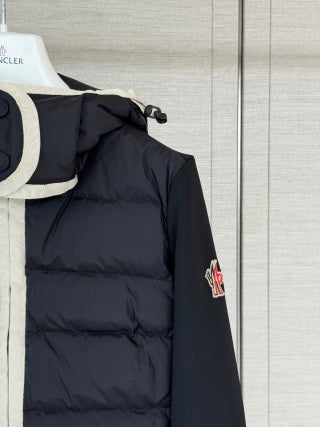 Moncler 994800470 Women's Hooded Hybrid Down Jacket