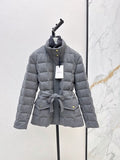 Moncler 996000590 Women's Stand Collar Drawstring Down Jacket