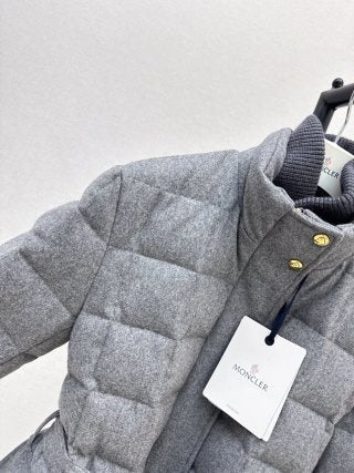 Moncler 996000590 Women's Stand Collar Drawstring Down Jacket