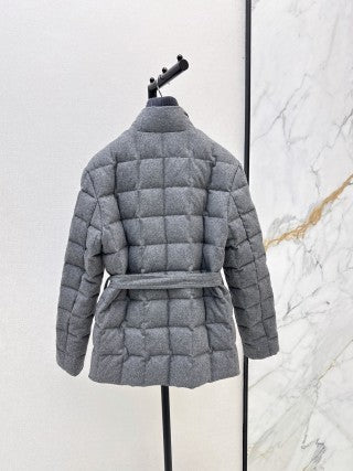 Moncler 996000590 Women's Stand Collar Drawstring Down Jacket