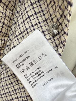 Moncler 99770760 Women's Plaid Stand Collar Down Jacket