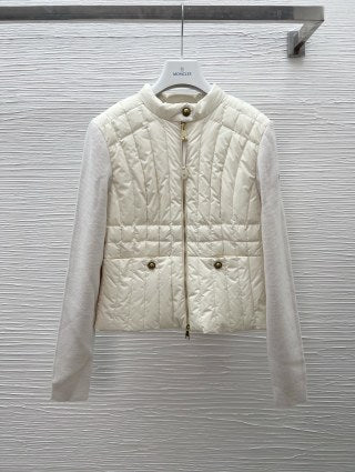 Moncler MO26 Women's Cropped Down Knit Jacket