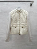 Moncler MO26 Women's Cropped Down Knit Jacket