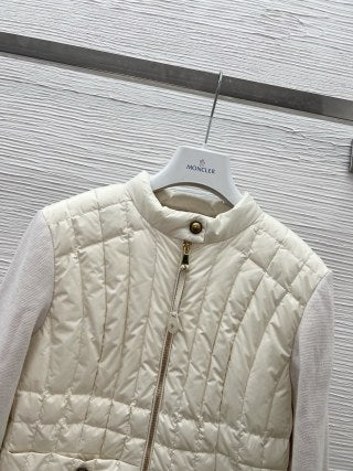 Moncler MO26 Women's Cropped Down Knit Jacket
