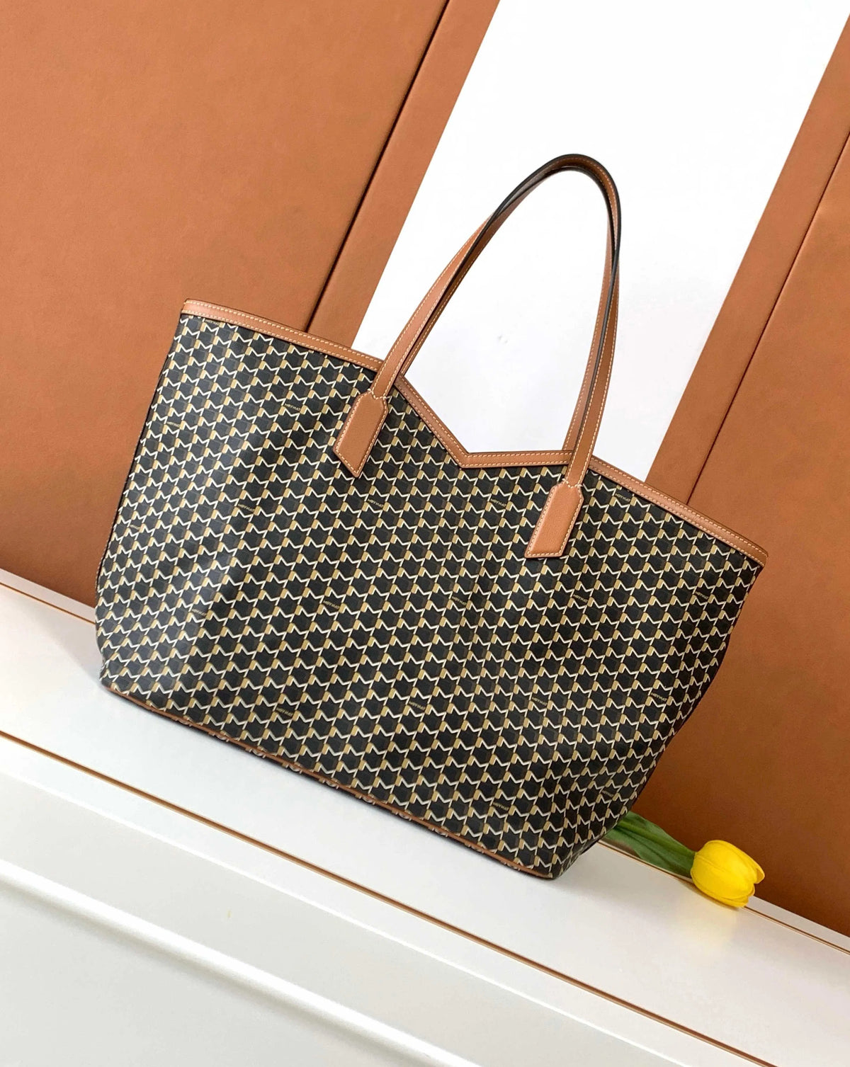 MPLUS M Canvas GM Tote Bag Canvas Leather 950876
