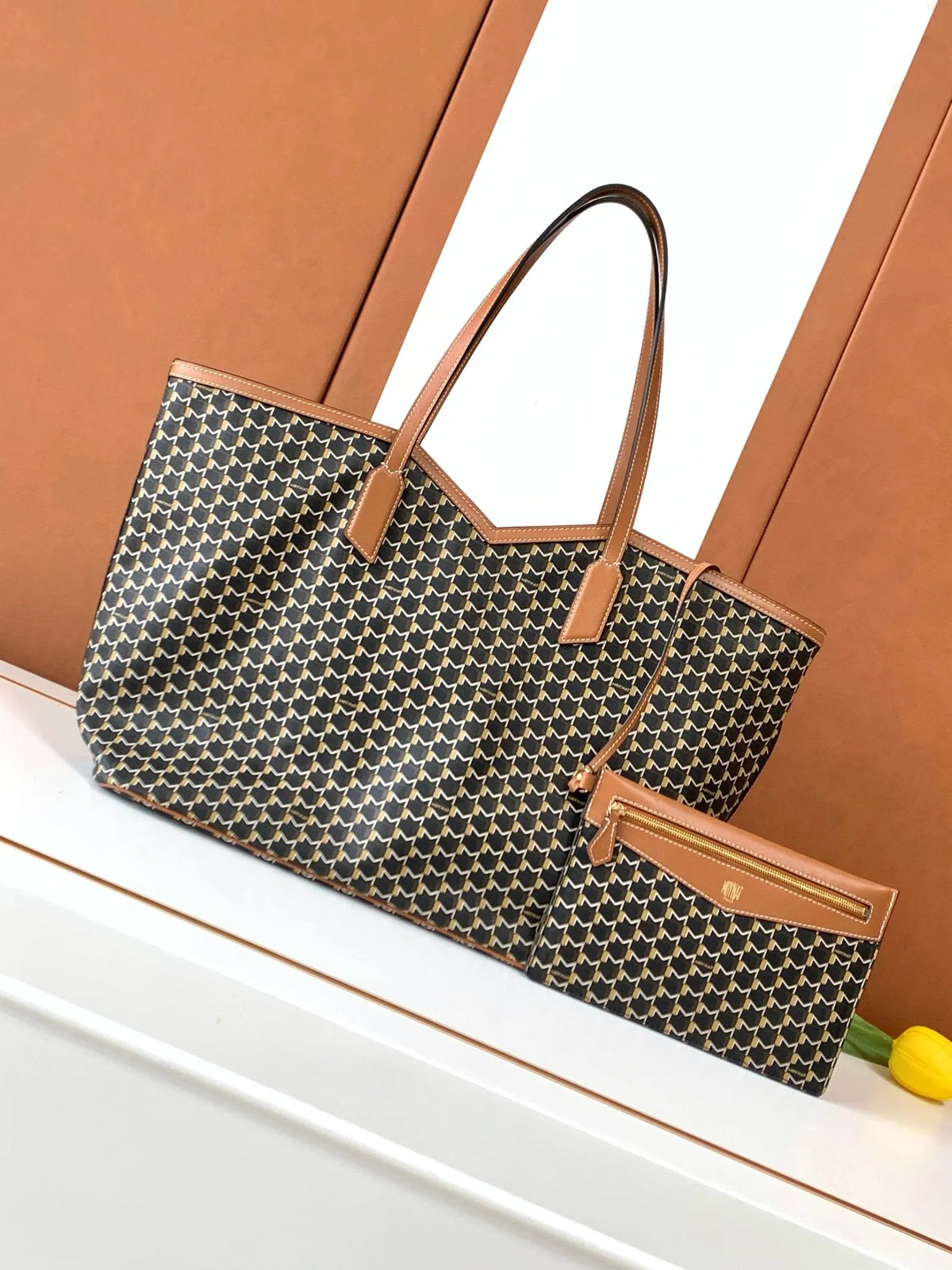 MPLUS M Canvas GM Tote Bag Canvas Leather 950876